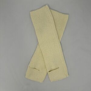 Cream Knit Leg Warmers  with Heel Hole - Ardene